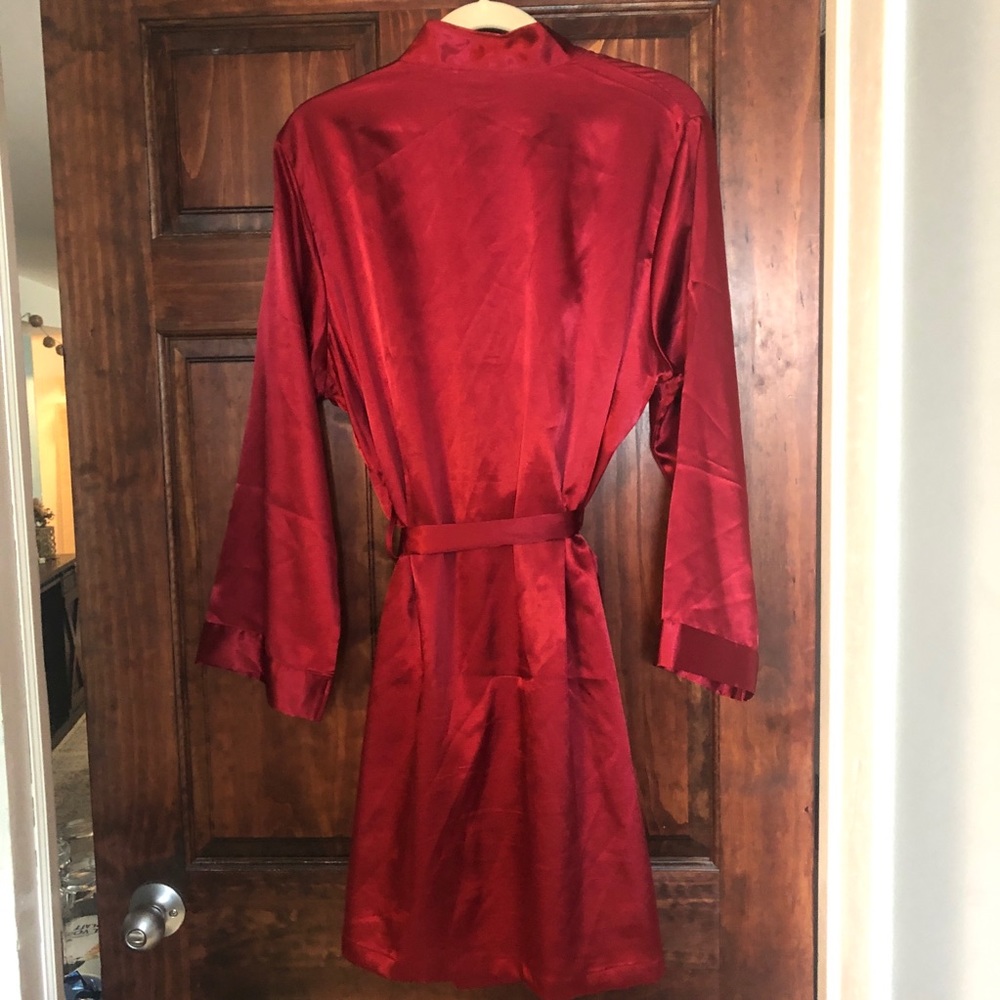 NWT burgundy red robe!